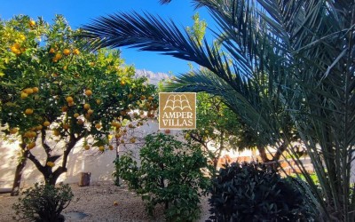Mediterranean style villa with lovely garden and 2 separate apartments,in Altea